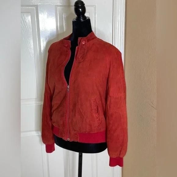 VINTAGE ABERCROMBIE & FITCH SUEDE LEATHER LINED SOUTHWEST WOOL JACKET MEDIUM‌‌‌‌ - Picture 4 of 11